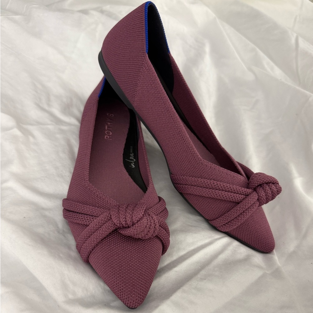 Rothy’s The Knot Point II Flats • Mauve • Size 10 • Knit Ballet Flat